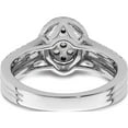 thumbnail image 5 of 14K White Gold Lab Grown Diamond Si1/Si2, G H I, Cluster Ring (Size 7) Made In India rm8823e-075-wlg, 5 of 5