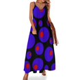 thumbnail image 1 of Vestido sin mangas de aceitunas azules y pimientos rojos vestidos de verano para mujer 2024 vestido de verano para mujer coreana, 1 of 7