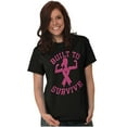 thumbnail image 5 of Built Survive Breast Cancer Awareness Women's Graphic T Shirt Tees Brisco Brands M, 5 of 5