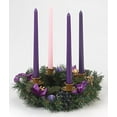 thumbnail image 2 of Vermont Christmas 189910 Purple Ribbon Advent Wreath - 11 in. Dia., 2 of 2