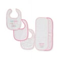 thumbnail image 2 of Luvable Friends Baby Girl Bib and Burp Cloth Set 5pk, Girl Thank Heaven, One Size, 2 of 2