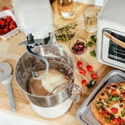 جميلة 5.3 Qt الوقوف خلاط، الجليد الأبيض مع الخافق شقة، العجين هوك، بالون خفقت