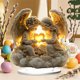 thumbnail image 4 of Decoraciones de Pascua, Adornos de Pascua, Regalos de Pascua Decoraciones de Pascua Arreglo de mesa de acrílico plano 2D Decoración de mesa de pie Accesorios decorativos con temática de Pascua Adornos, 4 of 7