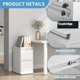 thumbnail image 4 of AQY File Cabinet with Lock, Metal Filing Cabinets for Home Office, 18" Deep Vertical Storage Drawer for Hanging A4/Letter/Legal Size Files, Assembly Require(White, 2 Drawers), 4 of 6