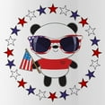 thumbnail image 2 of CafePress - Panda Patriotic - Stainless Steel Water Bottle, Sports Bottle, 1.0L, 2 of 5