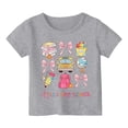 thumbnail image 2 of Hiijoy Tees for Girls Kids Cute Graphic Short Sleeve O-Neck Casual T-Shirts, Sizes 3-14, 2 of 4