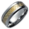 thumbnail image 4 of MJ Metals Jewelry Unisex MJ Metals Jewelry 8mm Gold Celtic Dragon Tungsten Carbide Wedding Band Jewelry Ring Size 8, 4 of 4
