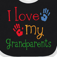 thumbnail image 4 of Inktastic I Love My Grandparents Boys or Girls Baby Bib, 4 of 4