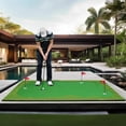 thumbnail image 2 of YUNIC 10 ft x 5 ft Golf Putting Green – 20 mm Rubber Base Golf Practice Mat for Indoor & Outdoor Professional Hitting Swing Training, 2 of 6