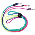 thumbnail image 1 of Flmtop Rainbow Color Weave Nylon Belt Pet Dog Traction Rope Round Training Leashes Dog Wear, 1 of 8