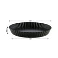 thumbnail image 4 of ziyahi 1PCS Non-Stick Removable Loose Bottom Quiche Pan Round Pie Pizza Pan with Removable Base, 4 of 6