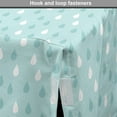 thumbnail image 4 of Pale Blue Dog Crate Cover, Separate Droplets Motif in Different Colors Precipitation Drizzle Sky Image, Easy to Use Pet Kennel Cover for Medium Large Dogs, 35" x 23" x 27", Blue White, by Ambesonne, 4 of 6