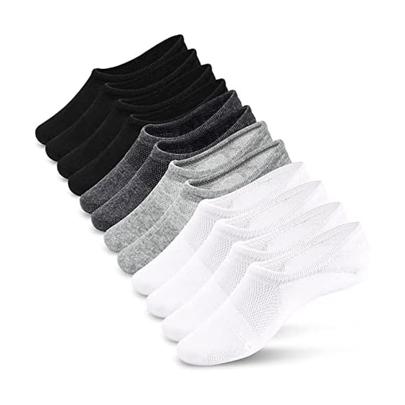 Eryueer No Show Socks Women & Men Low Cut Ankle Short Anti-slid Athletic Running Casual Invisible Liner Socks