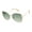 Rose Gold & Olive, variant on Women's MS172 Metal Vented UVA and UVB Protective Butterfly Fashion Sunglasses, 60mm