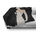 thumbnail image 3 of Old Hollywood Soft Flannel Fleece Throw Blanket, Pale Skin Lady with Long White Dress on Art Deco Backdrop, Cozy Plush for Indoor and Outdoor Use, 50" x 60", Charcoal Grey Beige, by Ambesonne, 3 of 6
