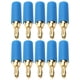 thumbnail image 2 of Conector De Bananas, Tipo De Soldadura De Enchufe De Banana Macho 10 Piezas Para Conexión OTVIAP Azul, 2 of 8
