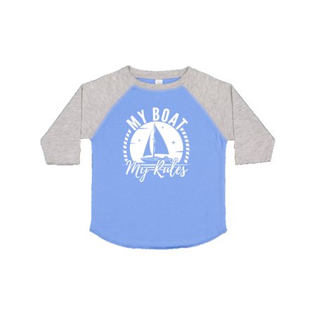 

Inktastic Sailing Captain My Boat My Rules Gift Toddler Boy or Toddler Girl T-Shirt