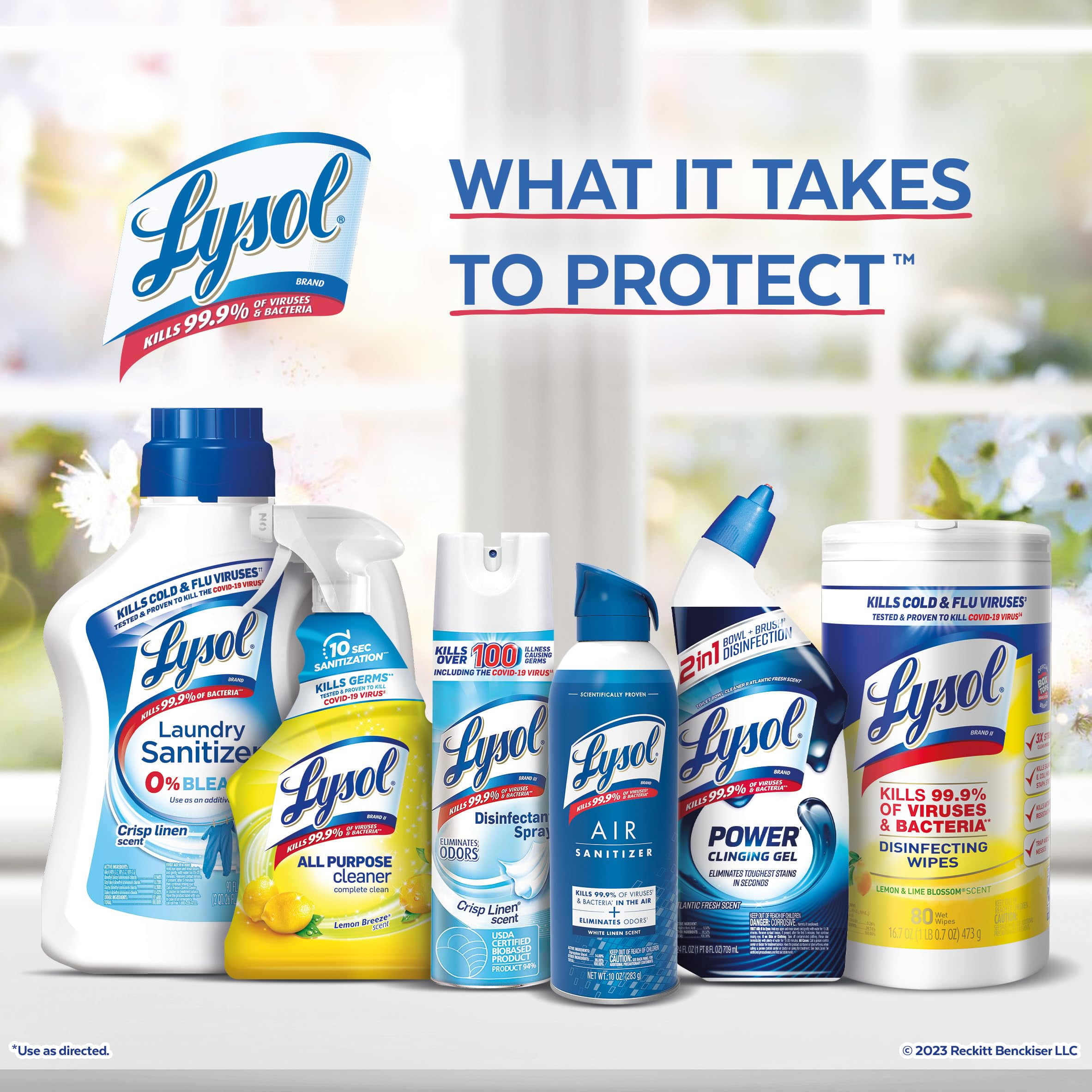 Lysol Fabric Disinfectant Spray, Sanitizing and Antibacterial Spray, For Disinfecting and Deodorizing Soft Furnishings, Sundrenched Linen 15 FL. Oz