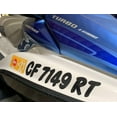 thumbnail image 6 of STIFFIE Whip-One Aqua 3" Alpha-Numeric Registration Identification Numbers Stickers Decals for Boats & Personal Watercraft, 6 of 6