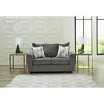 thumbnail image 6 of Bowery Hill Contemporary Fabric & Engineered Wood Loveseat in Gray, 6 of 6