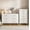 White-1, variant on Asofer Bedroom Furniture Set of 2 - Includes 6 Drawer Dresser & 5 Drawer Dresser
