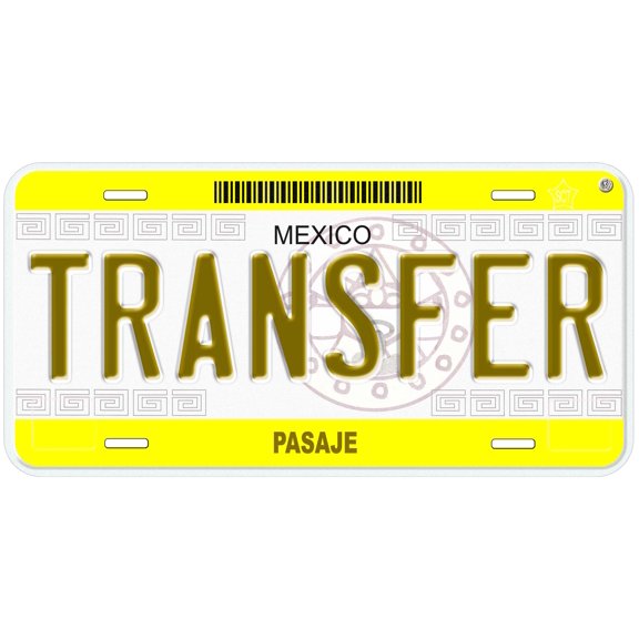 Transfer Pasaje Mexico Novelty Car License Plate