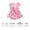 Pink L, variant on Dog Dresses for Small Dogs Girl Female Clothes Cat Clothes Cat Dress Cute Cotton Extra Small Summer Clothes Bow Decor Printed Strawberry Dog Birthday Outfit Puppy Clothes(White,M)