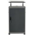 thumbnail image 4 of Pemberly Row Modern Metal Teacher's WorkPod Lectern in Charcoal Slate, 4 of 11