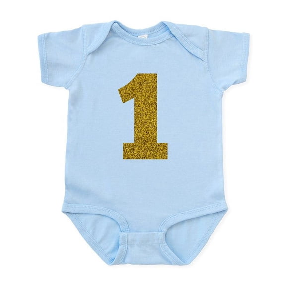 CafePress - Number 1 Body Suit - Baby Light Bodysuit, Size Newborn - 24 Months