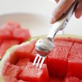 thumbnail image 3 of Naiovety 2 utensilios cocina buffet sandía inoxidable 2 extremos giratorios, cucharas reutilizables, utensilios cocina buffet, fruta Mostrada, 3 of 6