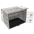 thumbnail image 6 of Floral Dog Crate Cover, Exotic Flower Gardenia Daffodil Rose Buds, Easy to Use Pet Kennel Cover Small Dogs Puppies Kittens, 7 Sizes, White Multicolor, by Ambesonne, 6 of 6