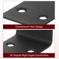 thumbnail image 3 of L Bracket Corner Braces, 4 Sets 93x34x35mm Right Angle Bracket Fastener (Black), 3 of 4