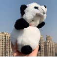 thumbnail image 3 of Juguetes de peluche de cordero, lindo juguete de peluche, muñecos de animales de oveja de peluche con ropa, cumpleaños para niños y niñas (panda) JFHHH pequeña, 3 of 4