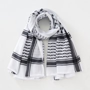 ROZYARD Keffiyeh Scarf Head Scarf Shemagh Scarf Arabian Head Cover Traditional Headwrap