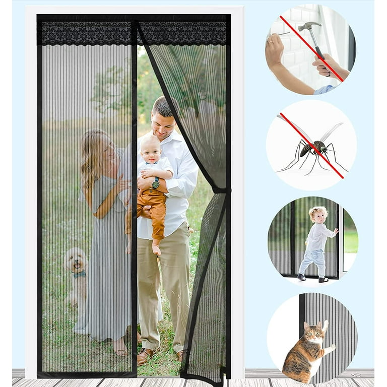 Fly screen door magnet scratch resistant insect protection