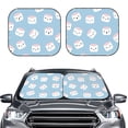 thumbnail image 2 of Balery 2 Piece Cartoon Sushi Car Windshield Sun Shade|Foldable Front Windshield Shade for Car Front Window for Most Sedans SUV Truck-Small, 2 of 7