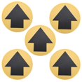 thumbnail image 1 of LYUMO Distance Floor Decal,Floor Sticker,5pcs / Bag Safety Distance Sign Decal Distance Warning Floor Sticker for Store Hospital, 1 of 8