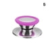 thumbnail image 4 of Perilla Universal Wosthever de Acero inoxidable para tapa de olla antiescaldado color Púrpura Pequeño, 4 of 6