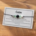 thumbnail image 3 of Seven Chakra Stone Bracelet - Yoga Meditation Anxiety Relief Jewelry Gift with Smooth Round Shape Beads, 3 of 4