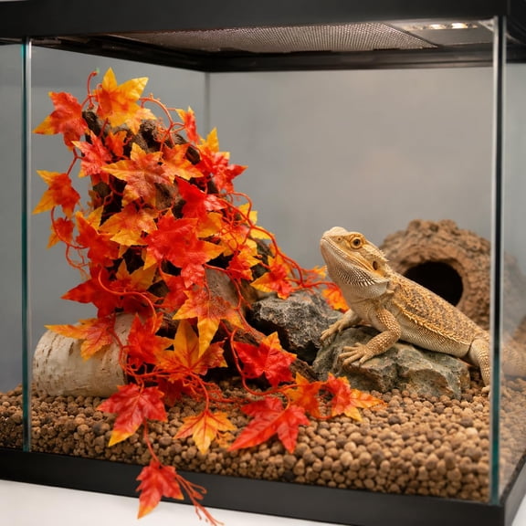 ACDANC Reptile Plants for 120 Gallon Reptile Tank 4X2X2 Reptile Enclosure,For Bearded Dragon,Snake,Ball Python&Chameleon Foliage for Ball Python Tank