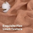 thumbnail image 4 of Natural Linen Curtains Long for Living Room Bedroom Groet Top Light Filtering Privacy Linen Textu Window Semi Sheer Drapes Panels x Natural, 4 of 7