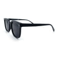 thumbnail image 6 of Hipster Vintage Style Plastic Rectangle Horn Rim Fashion Sunglasses [Shiny Black], 6 of 8