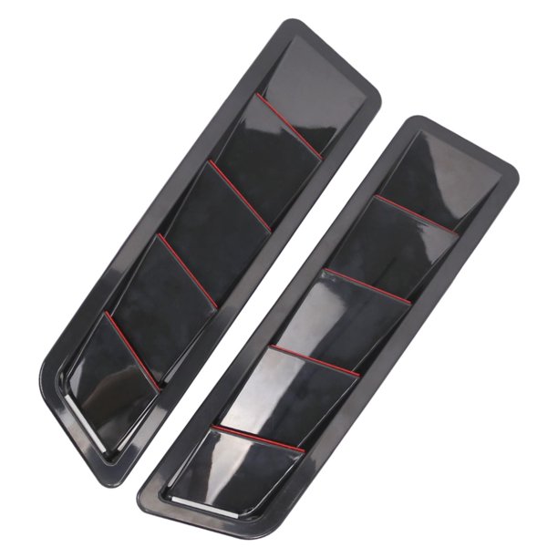 de pala de ventilación para capó de coche, ventilación de persiana, cubierta de capó, Panel embellecedor apto para piezas Negro Cola Cuchara de ventilación del capó del coche