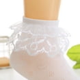 thumbnail image 5 of Caqnni Baby Socks Spring And Spring Cotton Newborn Baby Socks Lace Mid Calf Socks Lace Princess Mesh Booties Ruffle Dress Ankle Mary Jane Shoes Socks Ruffle Lace Socks ,14, 5 of 5