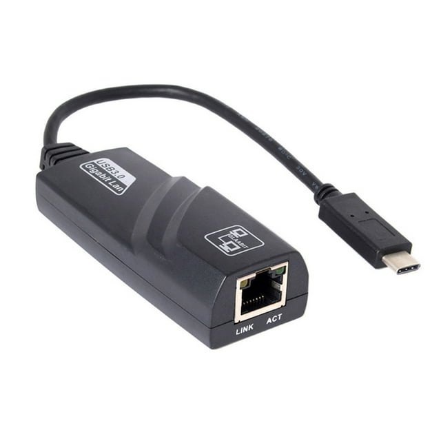 USB C to Ethernet Adapter uni USB Thunderbolt 3 Type C to RJ45 Gigabit Ethernet for Traveling