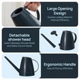 thumbnail image 4 of Plastic 1.8-liter Watering Can with Detachable Spout and Sprinkler Head for Easy Handling, Blue, 4 of 6
