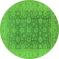 thumbnail image 1 of Ahgly Company Indoor Round Oriental Green Traditional Area Rugs, 6' Round, 1 of 4