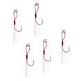 thumbnail image 1 of Conjunto de Anzuelos de Asistencia Sunnimix para Pesca en Agua Salada Jigging de Metal Con Línea de PE 16 4 piezas, 1 of 7