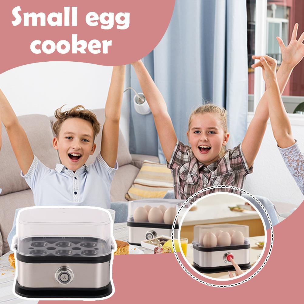 Electric Egg Cooker 6-Capacity, Auto Shut-Off Egg Boiler with Steam Poacher & Omelet Function for Home, Dorm, Office