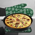 thumbnail image 7 of KLL Christmas Pattern At Buffalo Plaid Pattern Oven Mitts and Pot Holders 2pcs Sets for Kitchen, Oven Mitt Heat Resistant 536°F, Oven Gloves for Kitchen,Cooking and Baking, 7 of 7